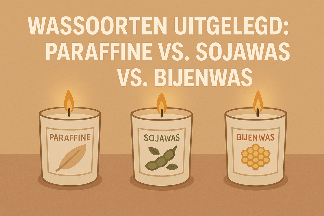Wassoorten uitgelegd: paraffine, sojawas en bijenwas