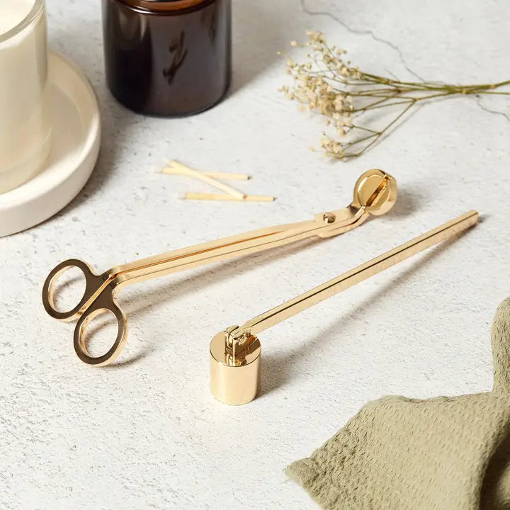 Lontschaar & Kaarsendover – Elegante Set voor Kaarsverzorging