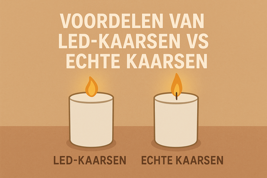 Voordelen van LED kaarsen vs echte kaarsen