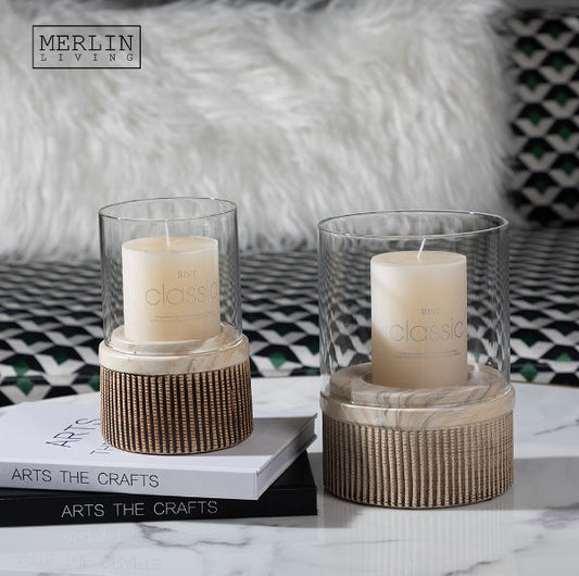 “Serenity Haven” Duo‑Hurricane – Glas, Travertin & Geribd Hout